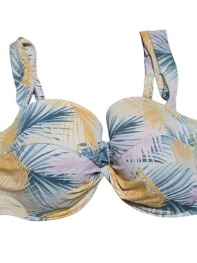 Shade & Shore Tropical Bikini Top Size 38DD